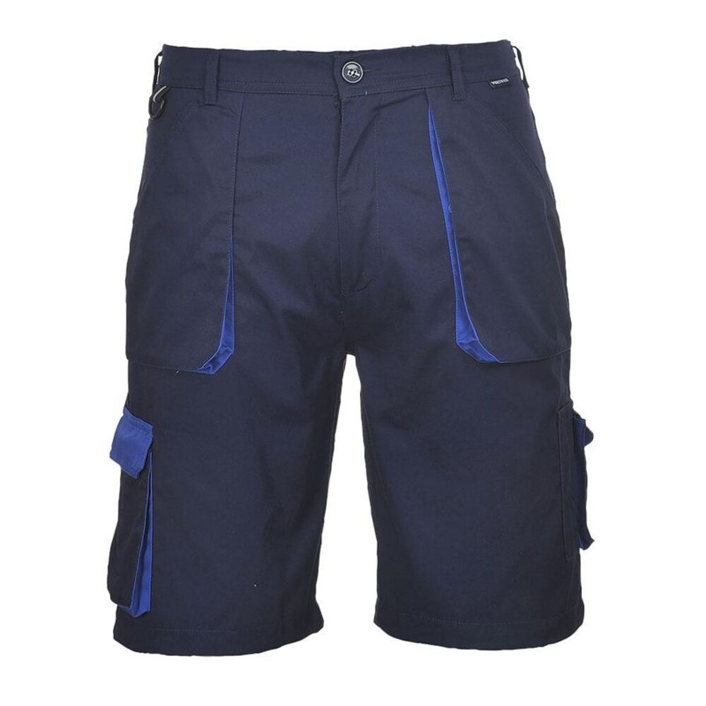 Portwest Mens Texo Contrast Shorts / Navy